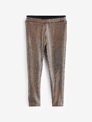 Bronze Sequin Leggings (3-16yrs) - Image 1 of 4