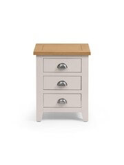 Julian Bowen Grey Richmond 3 Drawer Bedside Table - Image 4 of 4