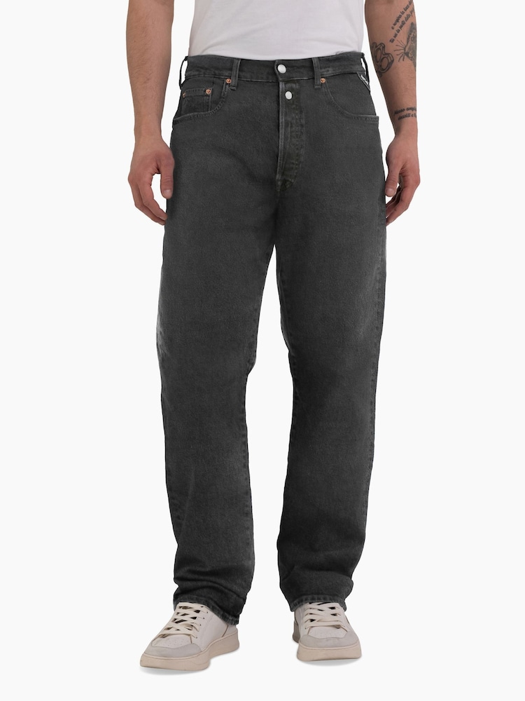 Replay Black 9Zero1 Collection Regular Straight Jeans - Image 1 of 3