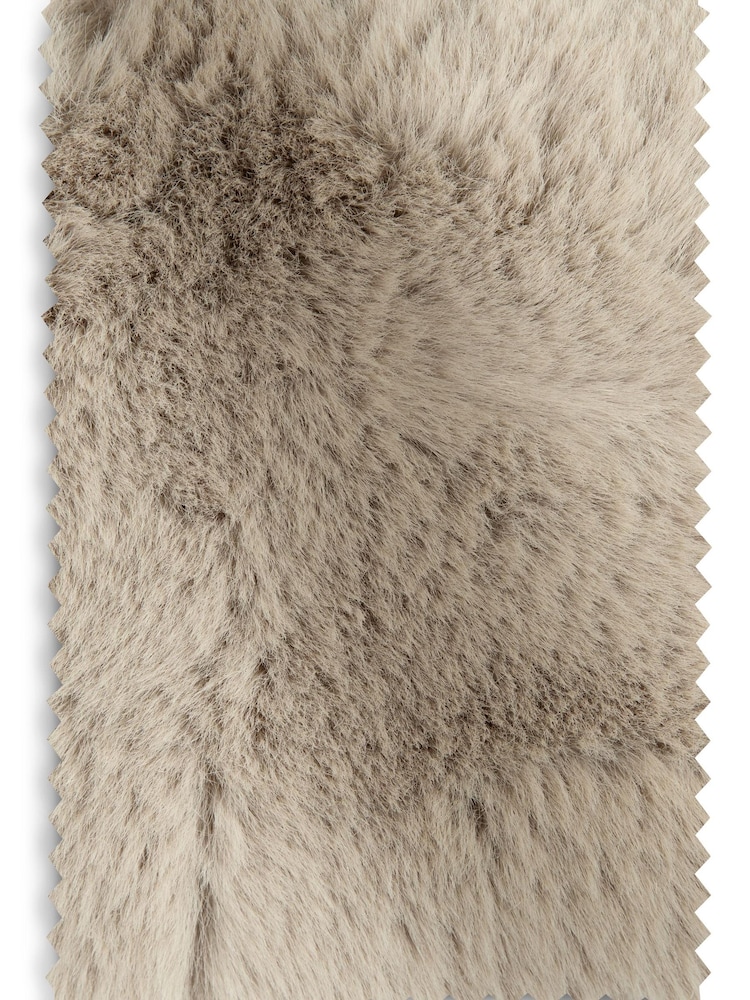 Oslo Faux Fur Natural Flinton Upholstered Storage Ottoman - Image 11 of 11