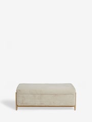 Oslo Faux Fur Natural Flinton Upholstered Storage Ottoman - Image 5 of 11