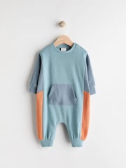 Blue Baby Sweat Romper - Image 1 of 7