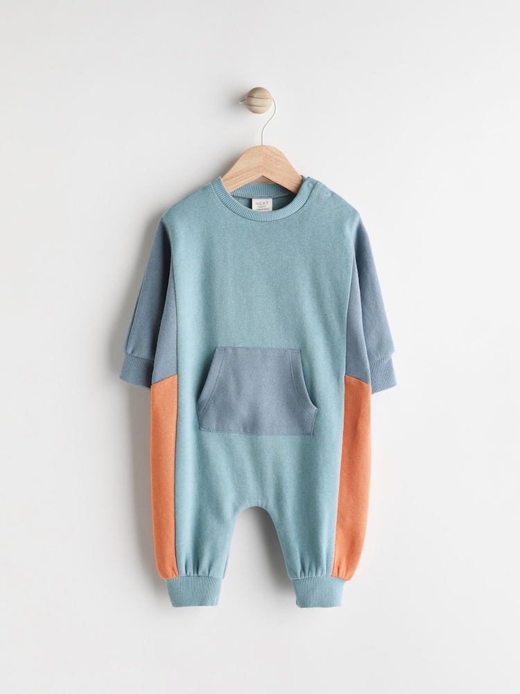 Blau - Sweat-Strampler für Babys - Bild 1 von 7 Blau - Sweat-Strampler für Babys - Bild 1 von 7