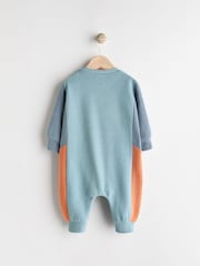 Blue Baby Sweat Romper - Image 2 of 7