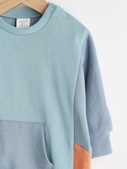 Blue Baby Sweat Romper - Image 3 of 7