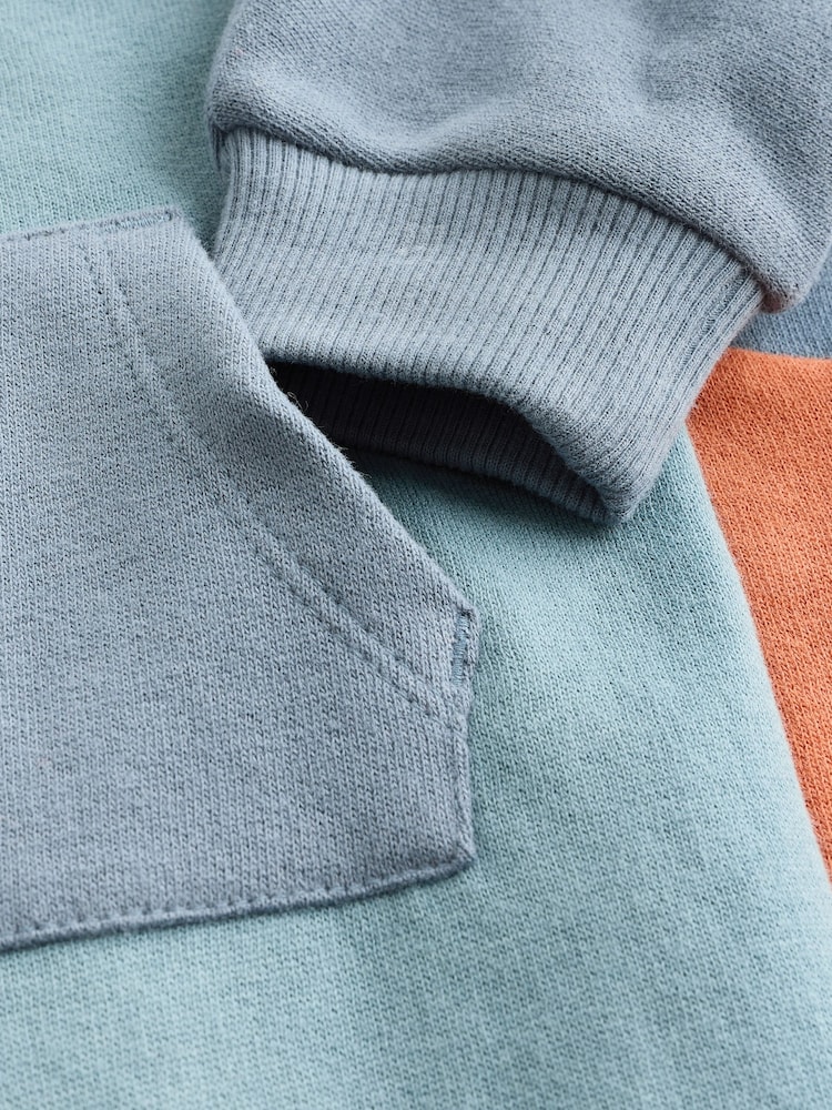 Blue Baby Sweat Romper - Image 7 of 7