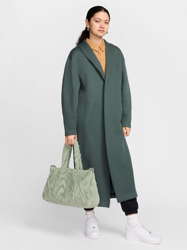 Nike Green Sportswear Faux Fur Tote Bag (10L) - Image 17 of 17