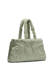 Nike Green Sportswear Faux Fur Tote Bag (10L) - Image 4 of 17