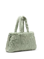 Nike Green Sportswear Faux Fur Tote Bag (10L) - Image 5 of 17