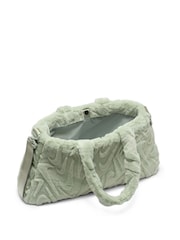 Nike Green Sportswear Faux Fur Tote Bag (10L) - Image 8 of 17