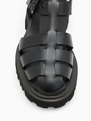 AllSaints Black Nessa Sandals - Image 4 of 5
