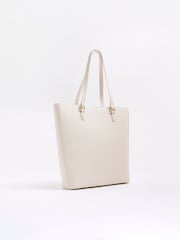 River Island Cream Girls Embossed Pocket Shopper Bag - Image 3 of 6