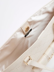 River Island Cream Girls Embossed Pocket Shopper Bag - Image 6 of 6