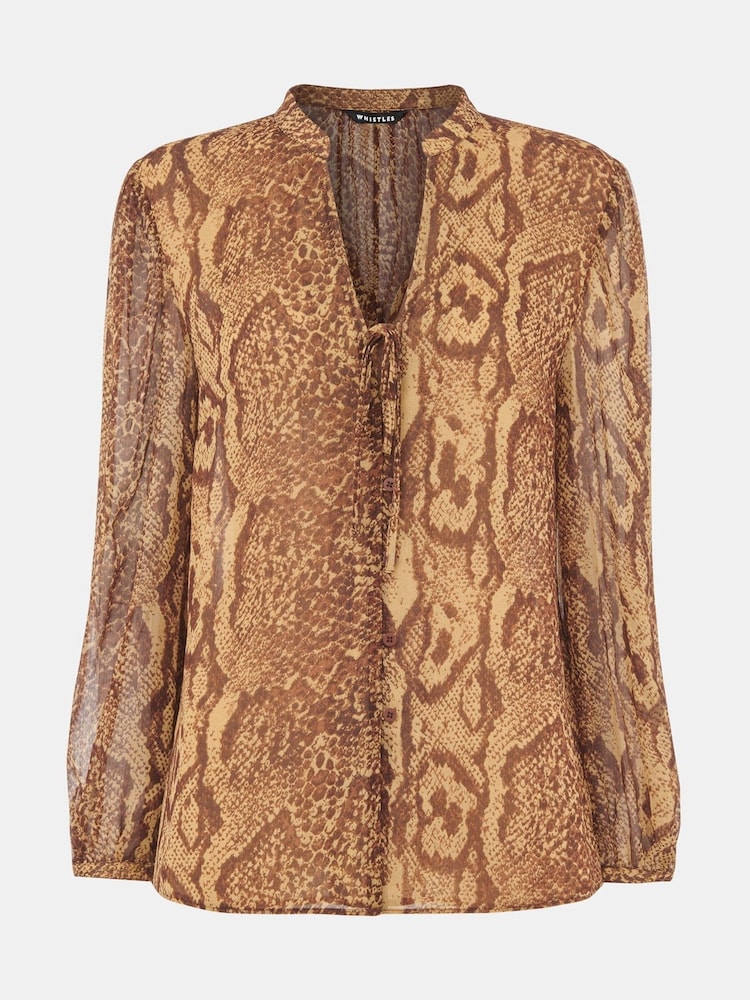 Whistles Animal Serpent Shirt - Image 5 of 5