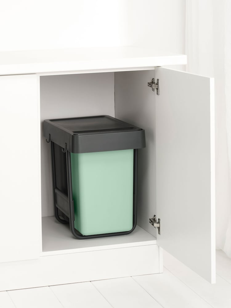 Brabantia Dark Grey Sort And Go Built-in Bin 2x15L - Image 1 of 6