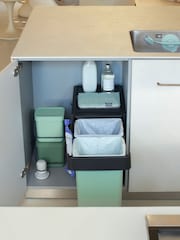 Brabantia Dark Grey Sort And Go Built-in Bin 2x15L - Image 5 of 6