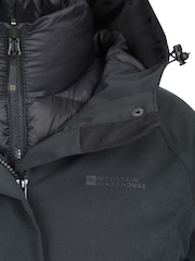 Mountain Warehouse Black Womens Alaskan 3-In-1 Waterproof Long Jacket - Image 4 of 5