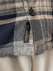 Grey Check Hooded Borg Lined Shacket - Image 5 of 11
