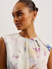 Ted Baker White Saintly Sleeveless Mini Dress - Image 4 of 6