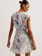 Ted Baker White Saintly Sleeveless Mini Dress - Image 5 of 6