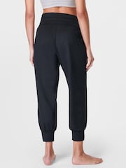 Sweaty Betty Black Gaia Performance Yoga Capri Joggers - Image 2 of 8
