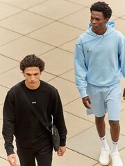 BOSS Black Relaxed-Fit Sweatshirt in 100% Cotton Terry With Contrast Logo - Image 7 of 8