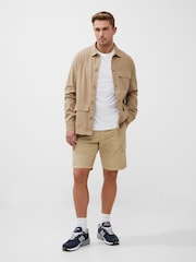 French Connection Natural Ripstop 100% Cotton Cargo Shorts - Image 1 of 4
