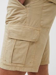 French Connection Natural Ripstop 100% Cotton Cargo Shorts - Image 4 of 4
