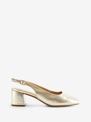 JD Williams Flexi Sole Kitten Heel Slingback Block Heels Shoes In Extra Wide Fit - Imagen 5 de 5