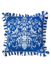 Joe Browns Blue Floral Vivid Vase Reversible Cushion - Image 2 of 6