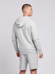 U.S. Polo Assn. Grey Mens Classic Fit 100% Cotton Double Horsemen Zip Up Hoodie - Image 4 of 6