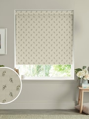 Sophie Allport Natural Linen Olive Made to Measure Roller Blinds - Image 1 of 6