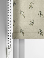 Sophie Allport Natural Linen Olive Made to Measure Roller Blinds - Image 3 of 6
