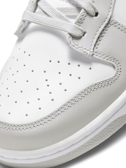 Nike Grey/White Dunk Low Trainers - Image 12 of 13