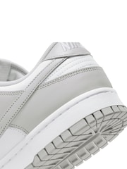 Nike Grey/White Dunk Low Trainers - Image 13 of 13