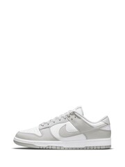 Nike Grey/White Dunk Low Trainers - Image 5 of 13