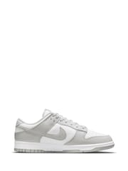Nike Grey/White Dunk Low Trainers - Image 6 of 13