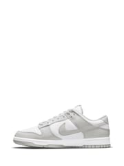 Nike Grey/White Dunk Low Trainers - Image 7 of 13