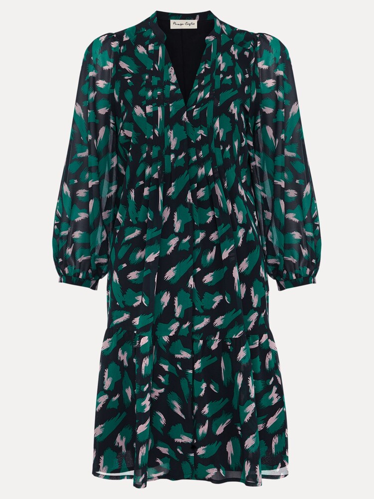 Phase Eight Green Abstract Penele Dress - Image 7 of 7