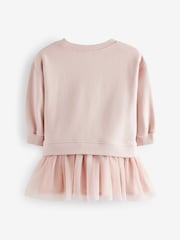 Light Pink Character Sweat Mesh Dress (3mths-7yrs) - Image 6 of 9