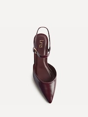 Linzi Red Enhanced Wedge Heeled Court Shoes - Image 4 of 5