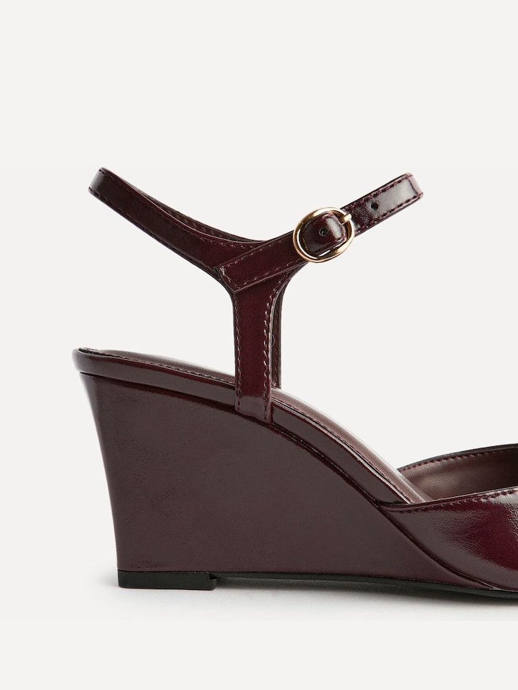 Linzi Red Enhanced Wedge Heeled Court Shoes - Image 5 of 5 Linzi Red Enhanced Wedge Heeled Court Shoes - Image 5 of 5