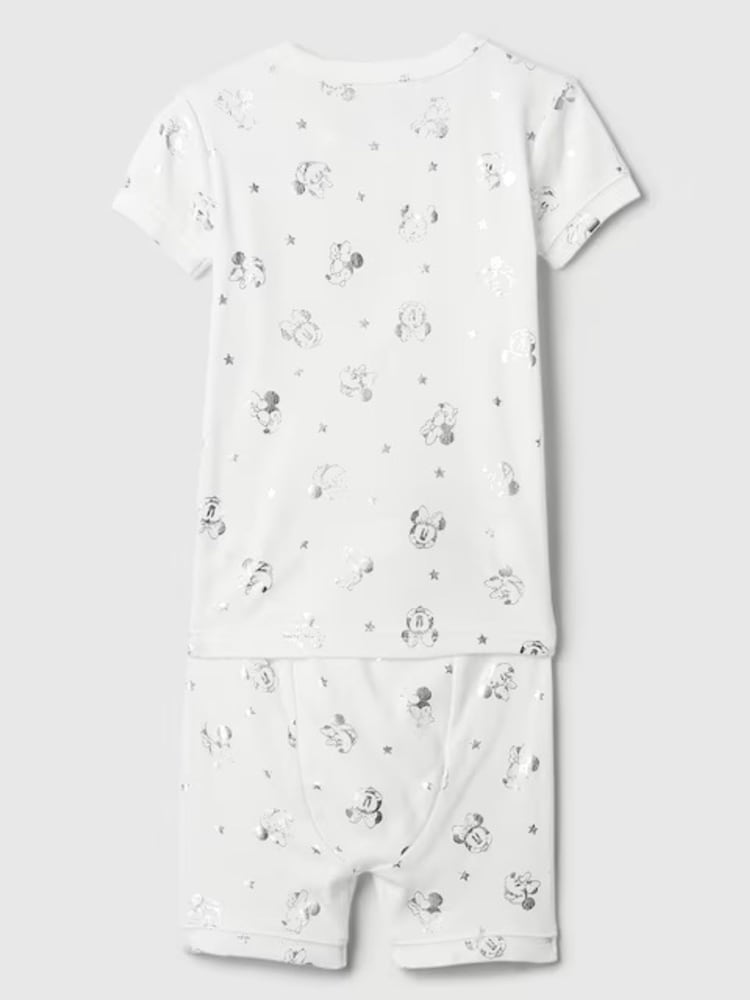 Gap White Disney Minnie Mouse Organic Cotton Pyjama Set (6mths-5yrs) - Image 2 of 4