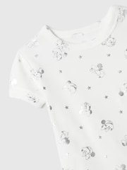 Gap White Disney Minnie Mouse Organic Cotton Pyjama Set (6mths-5yrs) - Image 4 of 4