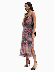 AllSaints Purple Hadley Colca Dress - Image 3 of 6