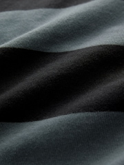 Slate Grey Stripe Long Sleeve Rugby 100% Cotton Shirt - Image 7 of 7