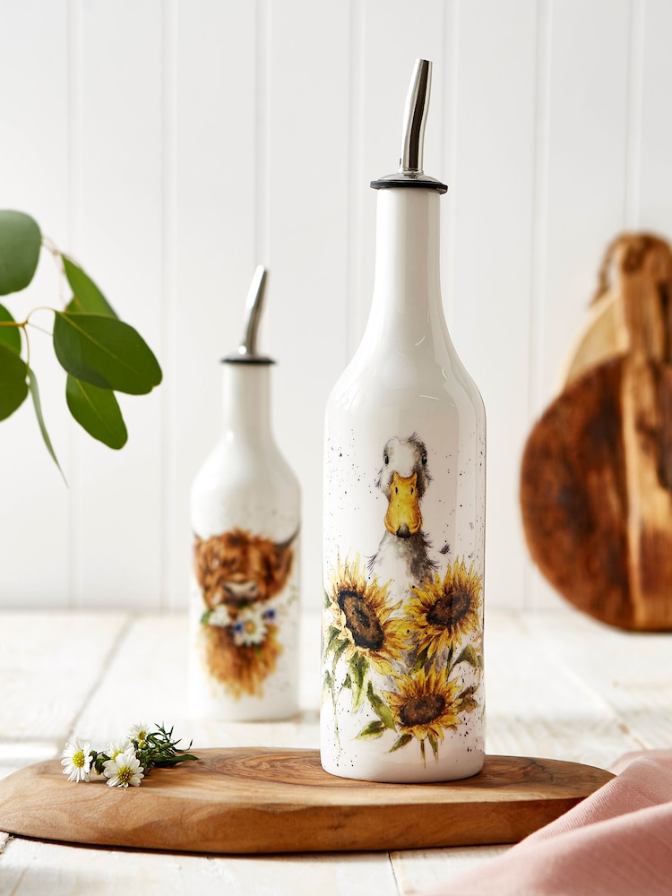 Royal Worcester Wrendale White Oil and Vinegar Set - Image 1 of 7