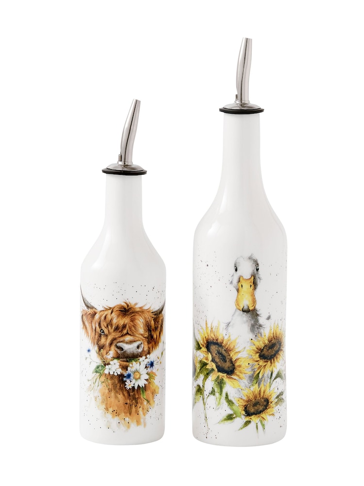 Royal Worcester Wrendale White Oil and Vinegar Set - Image 7 of 7
