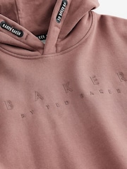 Baker by Ted Baker Neutral 100% Cotton Hoodie - Image 9 of 10
