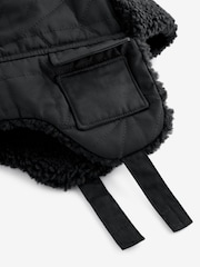 črna - Quilted kapa z zaščito za ušesa klobuki in kape; pokrivala (1-16let) - Slika 2 iz 3